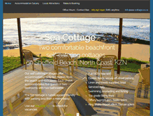 Tablet Screenshot of beach-cottage.co.za